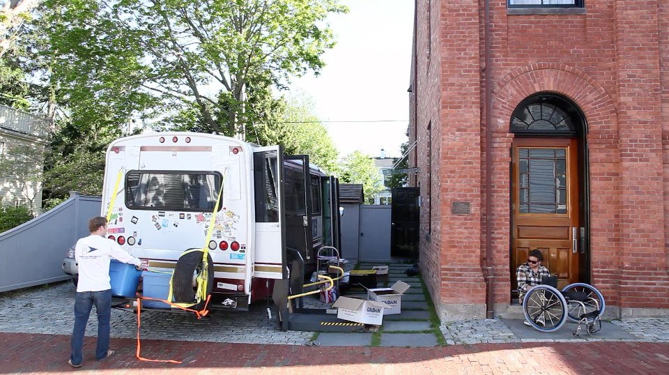 Loading the Bus for the first time. 